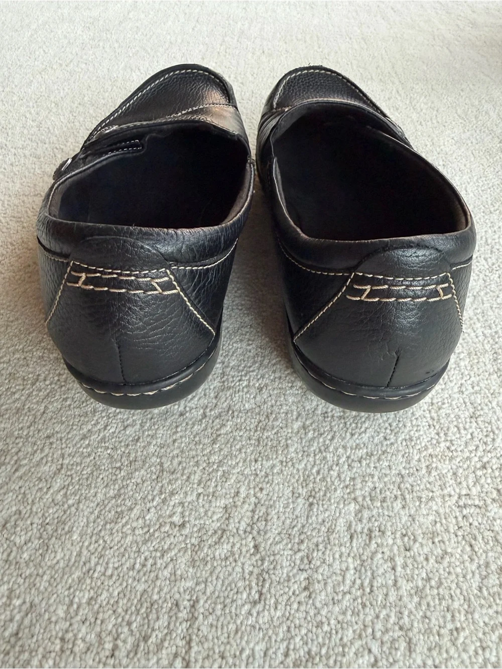 Clark’s Ashland Lane Q Women’s Comfort Loafer Black Leather 11 W